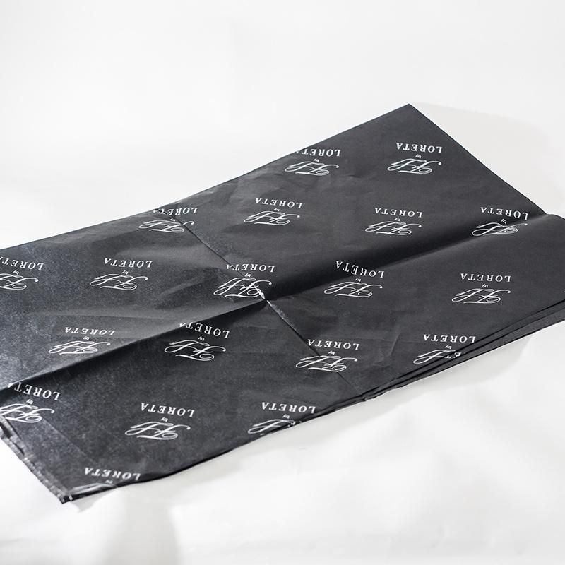50*70cm Black Color Printing Wrapping Tissue Paper