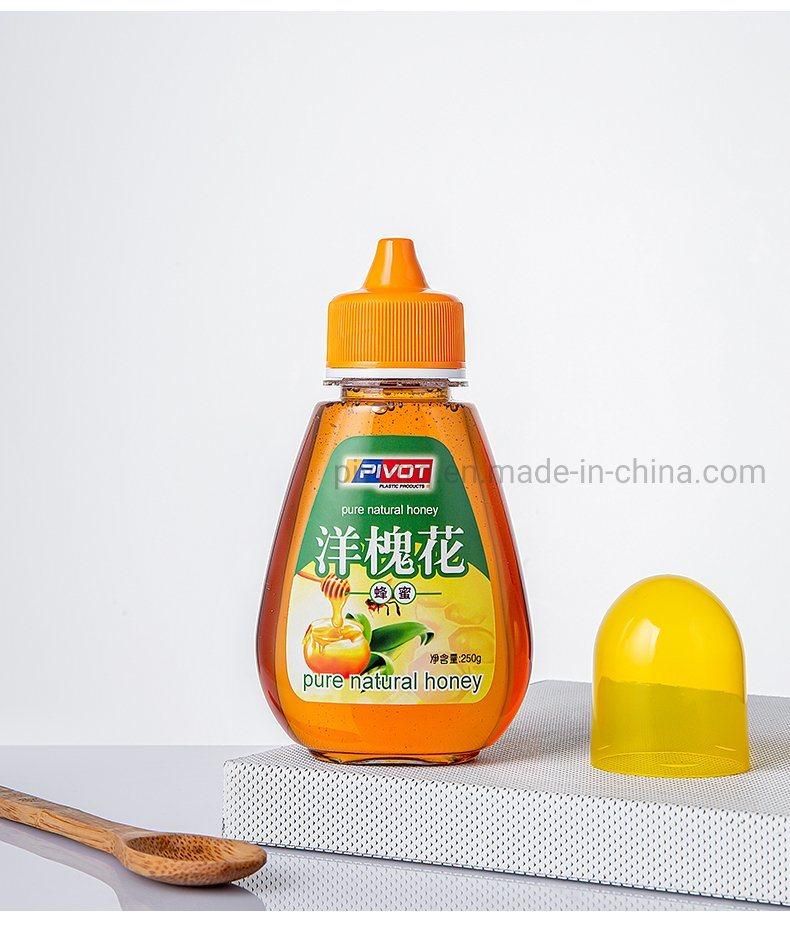 250g Pet Food Grade Clear Squeeze Honey Bottle for Honey Jam Packages