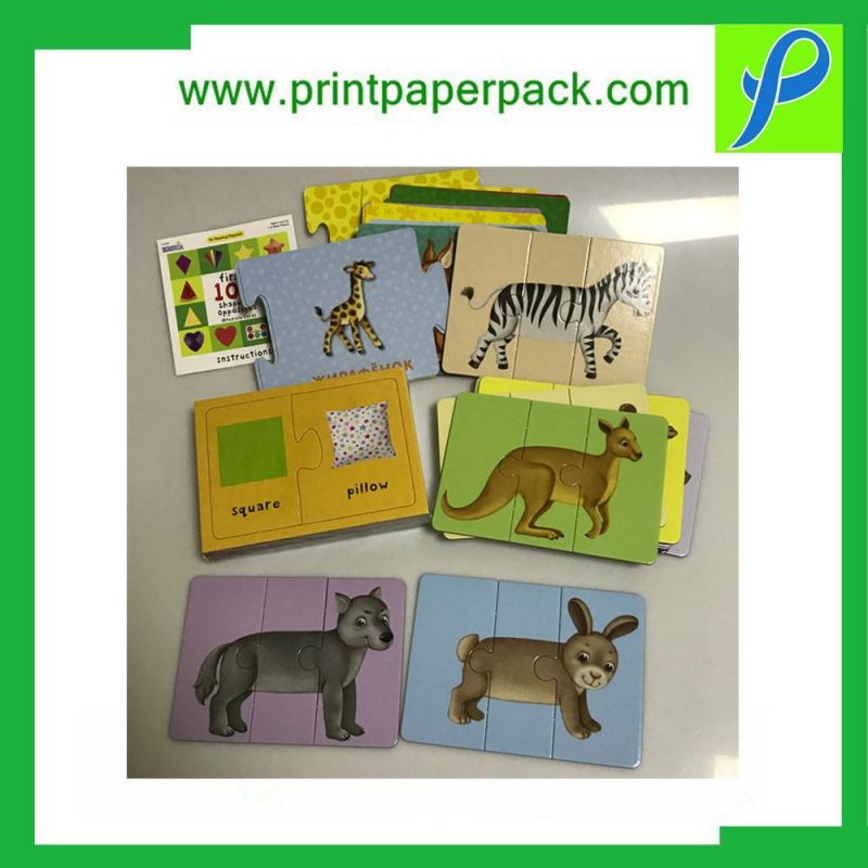 Custom Printed Children Puzzle Card High Quality Retail Packaging Box Gift Paper Packaging Playing Card Box