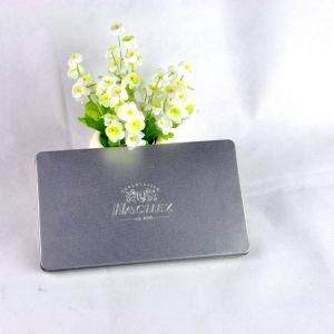 Rectangular Metal Tin Box with Silver Printing/Decorative Gift Metal Tin Box