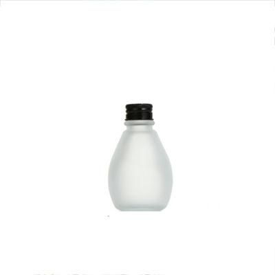 250 Ml Rain Shaped Water Juice Beverage Glass Bottle with Metal Cap