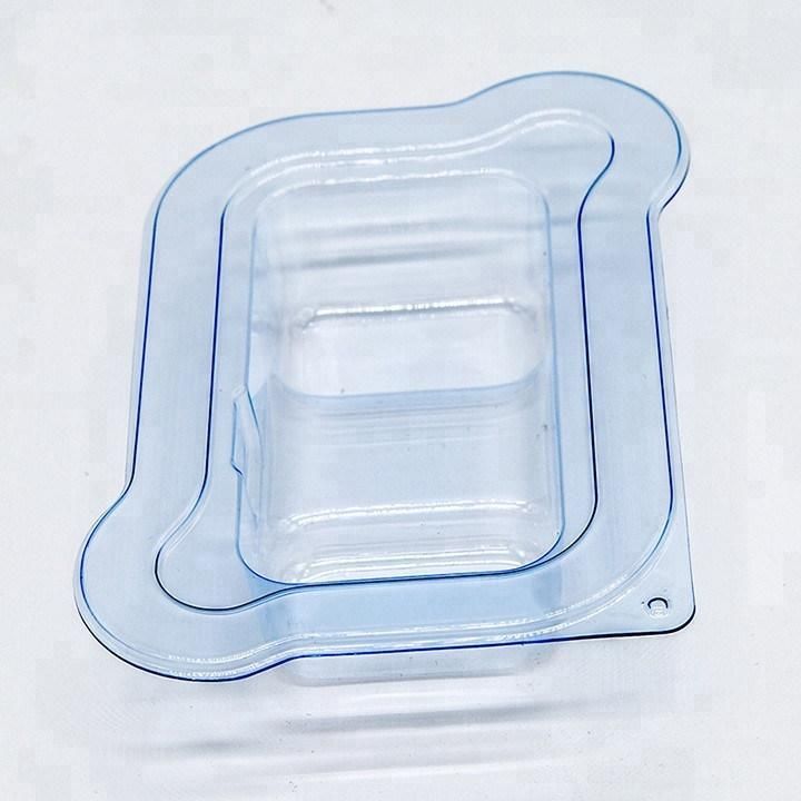 Custom Plastic blue  Clamshell blister Packaging Boxes