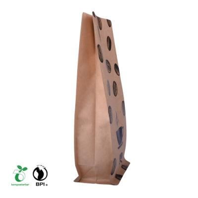 Ziplock Square Bottom Coffee Pouch Biodegradable Sachet Factory