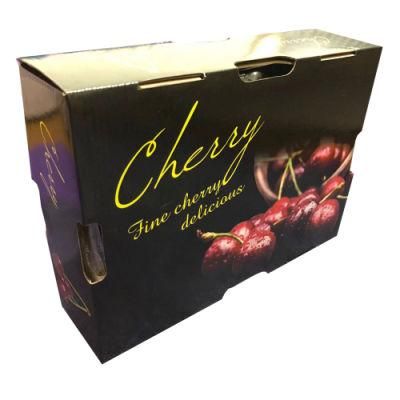 Custom Printing Cherry Cardboard Fruit Packaging Box with Lid