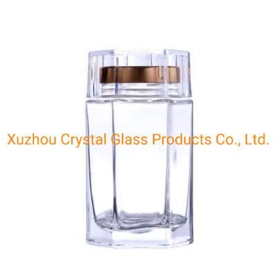 50ml 100ml 150ml 180ml 280ml 360ml 750ml Top Grade Hexagon Glass Honey Jar with Screw Lid and Acrylic Overcap