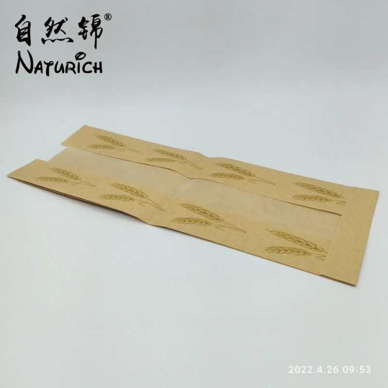 Toast Bag with Clear Window Paper Bag Plastic Bag