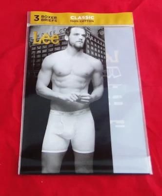 Customized Composite Stand up Ziplock Men Underwear Plastic Packaging Bag