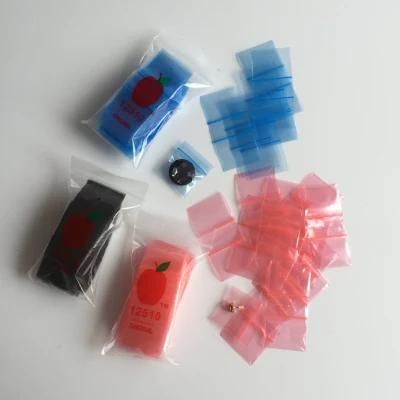 PE Mini Reclosable Apple Ziplock Bag Small Plastic Bag for Jewelry