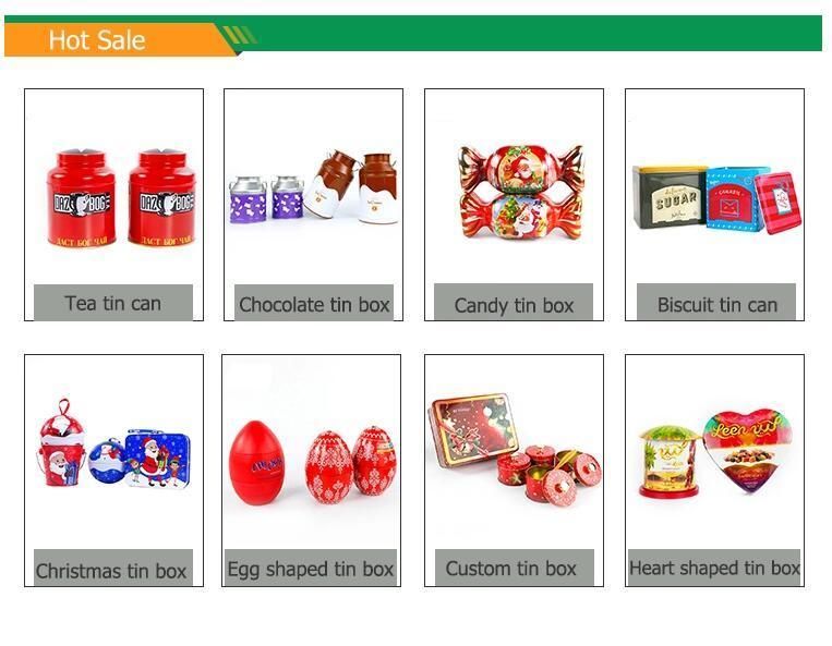 Best Performance Christmas Dry Food Packing Christmas Gift Candy Tin Box