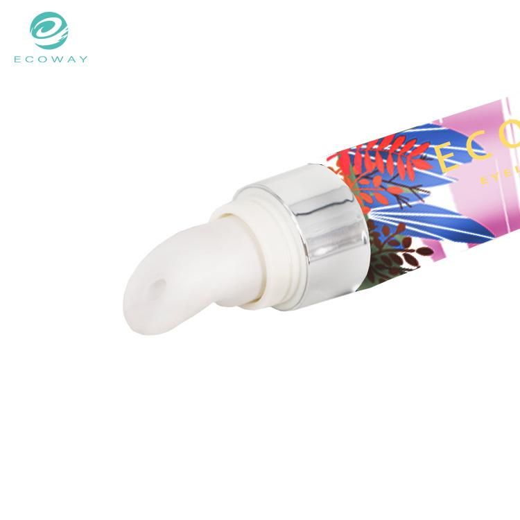 20ml The Tube Body Is Colorful PE Material Unsealed Silver Plated Flap Cover Eye Cream Tube