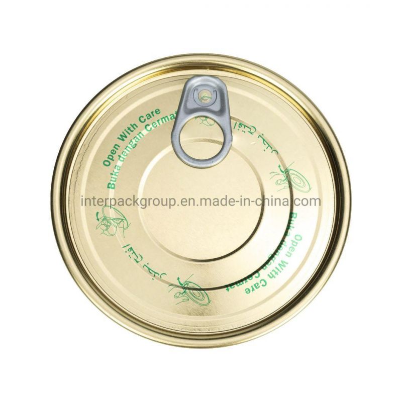 Wholesale Manufacturer Round Square Tin Easy Open End Aluminum Lid Factory Directly Sale