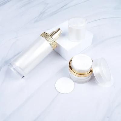 White Luxury Fast Shipping 15ml 30ml 50ml 100ml 120ml Acrylic Cream Bottle Plastic Cosmetic Bottles