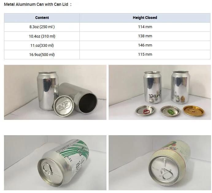 Pop Can Metal Material Aluminum Beer Can Beverage Can Factory Price