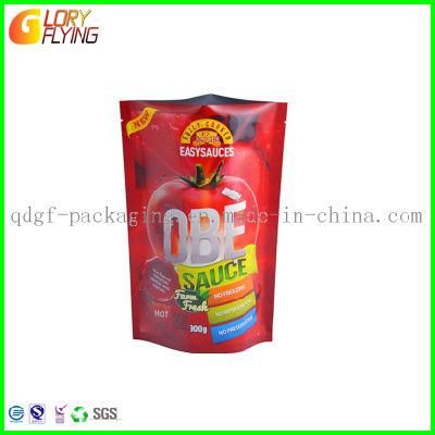 Sweet Potato Slices Food Packaging Plastic Bag with Zipper and Hanger Hole.