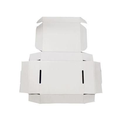 Custom Foldable Color Printed Corrugated Paper White Shipping Box