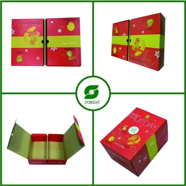 New Design Color Paper Fruit Box for Wholesale