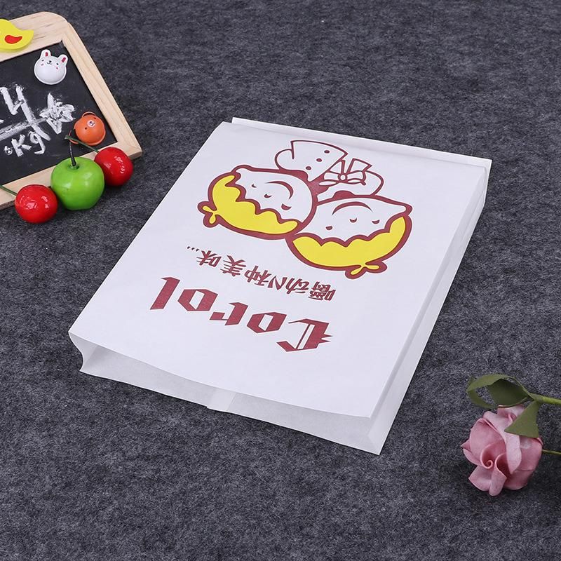 Fast Food Bag Fried Food Takeaway Packaging Bag Kraft Paper Bags