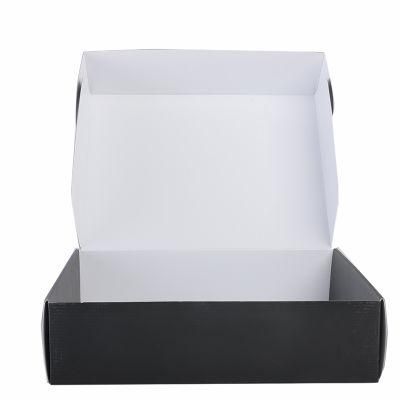 Matt Black Shipping Box with Logo Printing