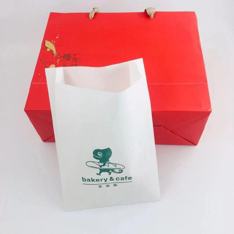 White Kraft Paper Satchel Bags