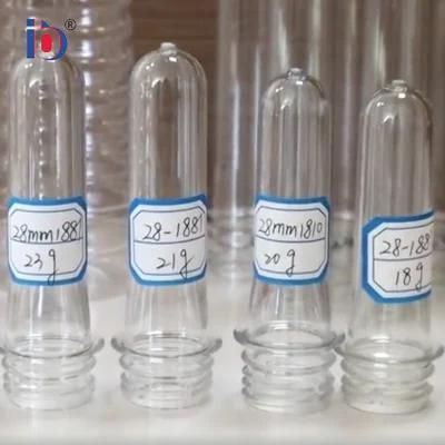 Water Bottle Pet Preform 28mm Pco 1881 Pco 1810 Clear Preform Transparent Material