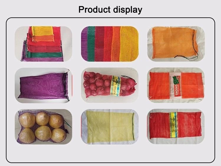 Net Mesh Fruit Packaging Bags PP PE Raschel Mesh Bag for Onion Agriculture