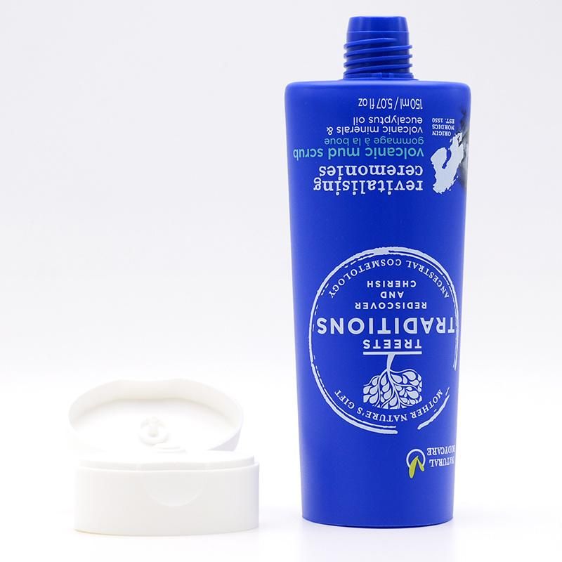 HDPE Material Hand Cream Body Lotion Oval Cosmetic Plastic Tube