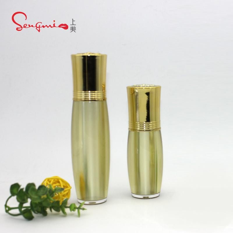 Manufacturer 20ml 50ml Round Acrylic Cream Bottle Plastic Cosmetic Bottle Packaging with Cosmetic Packaging