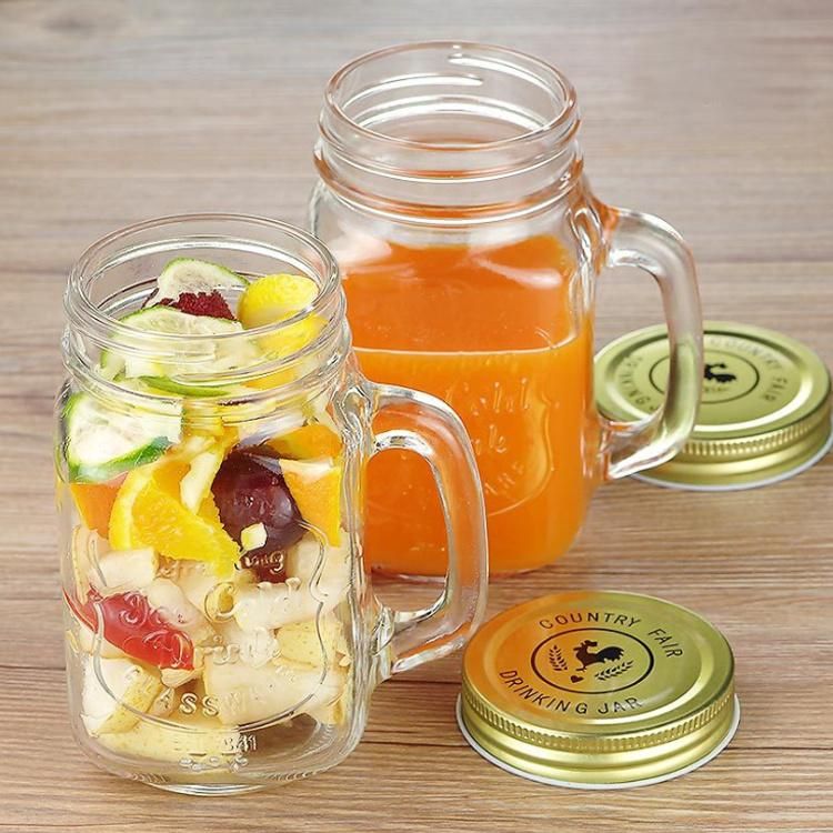 Mason Jar Glass 480ml for Juice Packing