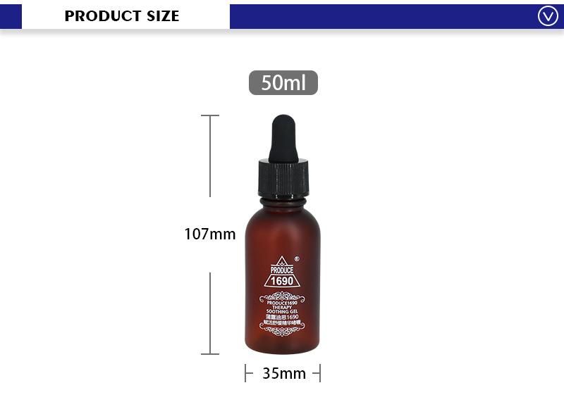 Best-Selling Boston Round 50ml Amber Pet Dropper Bottle