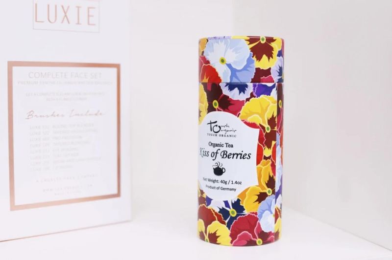 Supplier Food Grade Custom Tea Packing Box Cylinder Cardboard Printing Paper Tube Packaging