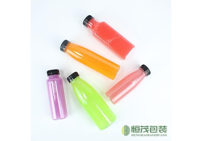 300ml 500ml Juice Bottle Pet Beverage Transparent Plastic Empty Package