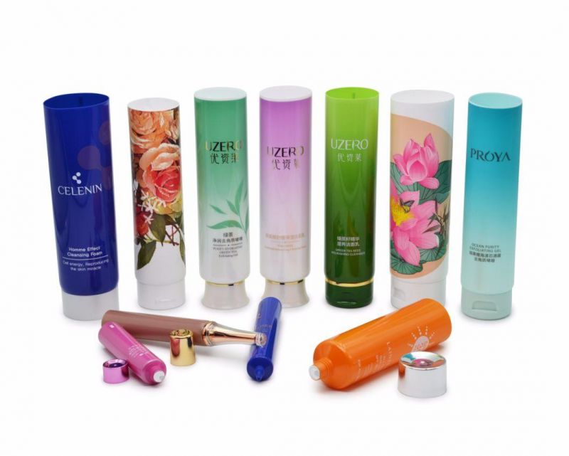 Colorful Cosmetic Plastic Hand Cream Soft Tubes, Cosmetic Packaging Tube