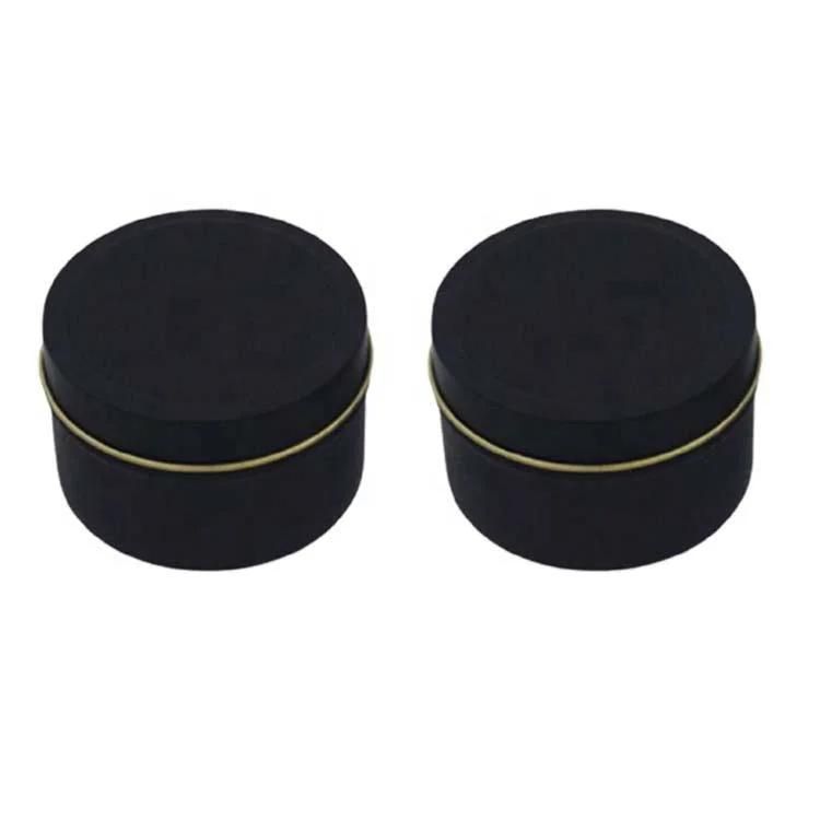 4/8 Oz Black Tinplate Cans for Candle