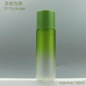 120 Ml Green Sand Blast Empty Pet Bottles with Green Toner Lid