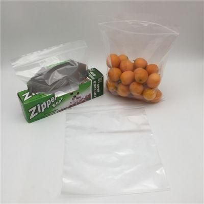 Custom Transparent Food Storage Zip Lock Bag Reusable LDPE Plastic Zipper Bag