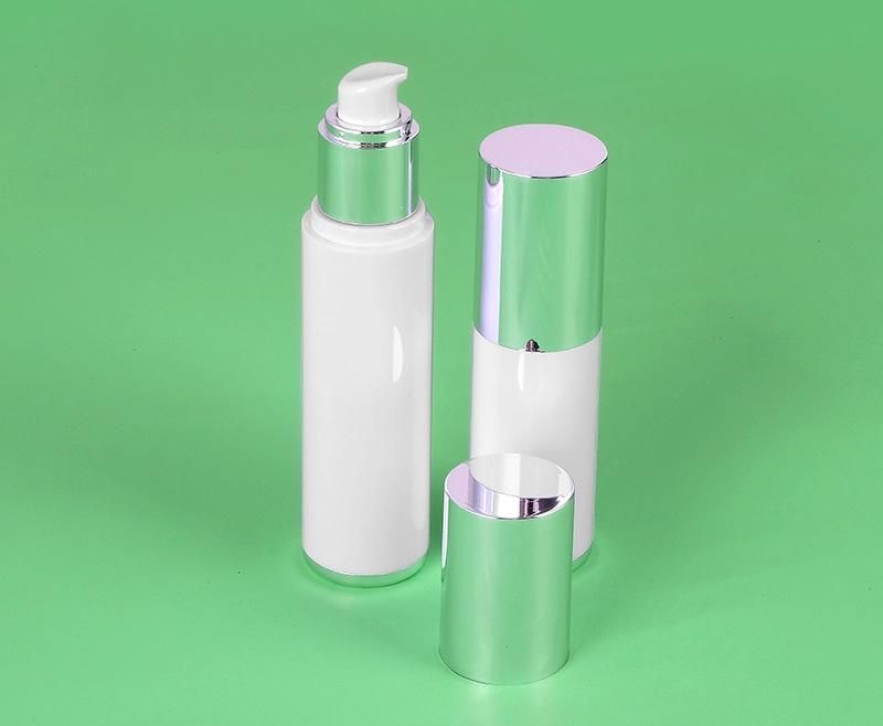 Cosmetic Plastic Acrylic Empty White Fancy Lotion Bottles 30ml 50ml