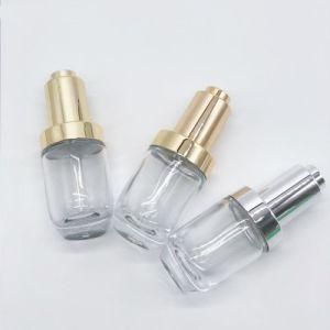 in Stock Hot Sales 30ml Glass Dropper Bottle with Gold Dropper for Essential Oil Serum