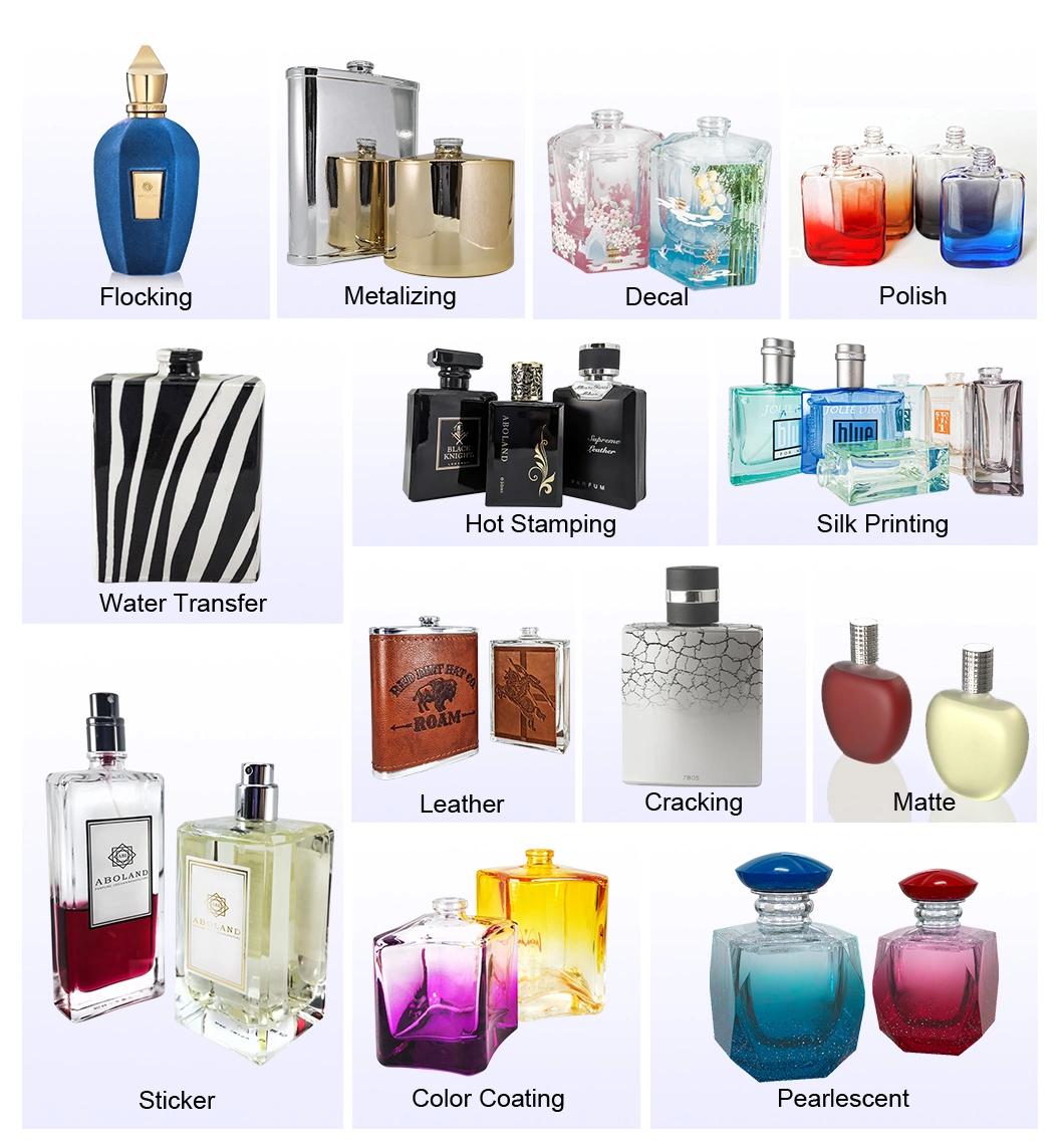 Special Design 100ml Glass Perfume Spray Bottle with Plastic Cap