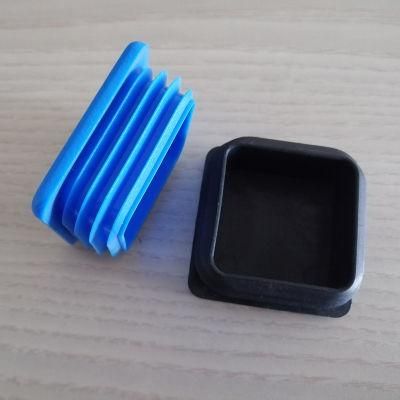 Plastic Square Pipe End Caps, Plastic Flat Square Tube Insert End Cap for Table Chair