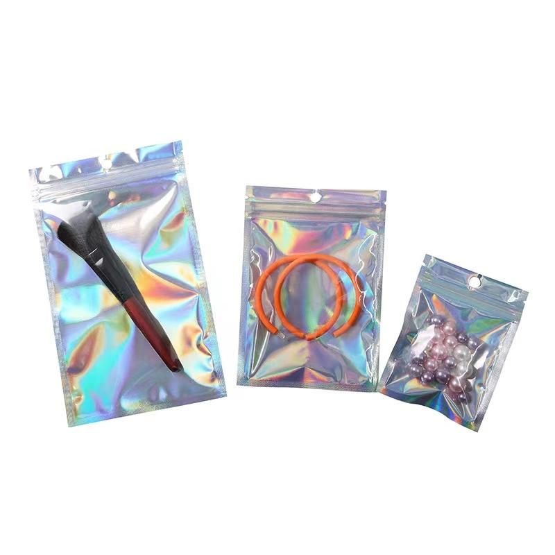 Holographic Stand up Zipper Bag Laser Stand up Packing Bag