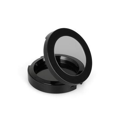 Manufacturer Custom 1 Hole Round Black Clear Plastic Eye Shadow Case Packaging with One Hole for Packaging