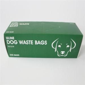 Plastic Printing Scented Green Doggy Waste Bags Dog Poop Bag in Paper Box