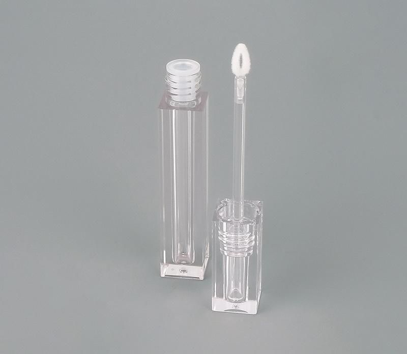 Hot-Sale White Transparent Lip Gloss Cosmetic Tubes Round Lip Gloss Packaging Private Label Lip Tint Containers