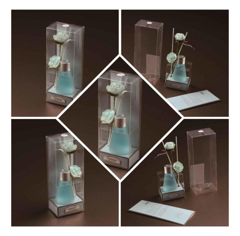 Custom Offset UV Printing Clear PVC Perfume Plastic Packaging Box