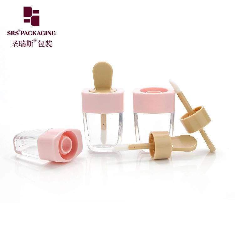 SRS packaging Wholesale Empty Cosmetic Mini Clear Color Pen/bottle/tube Cute Lipgloss/Lip Gloss Container