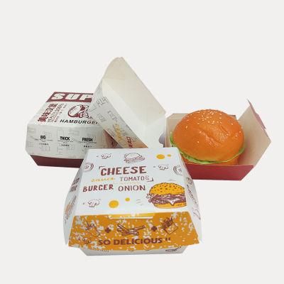 Wholesale Hamberger Food Delivery Box Food Paper Frozen Food Box Packaging Paper Boxes for Fast Food Warmer Electric Lunch Box