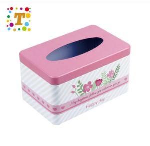 Creative Car Tin Tissue Box Tin-Plate High Square Tissue Box Tins Cans