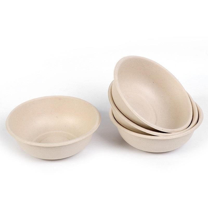 Biodegradable Disposable Food Bowl Tableware Cornstarch Round Plates