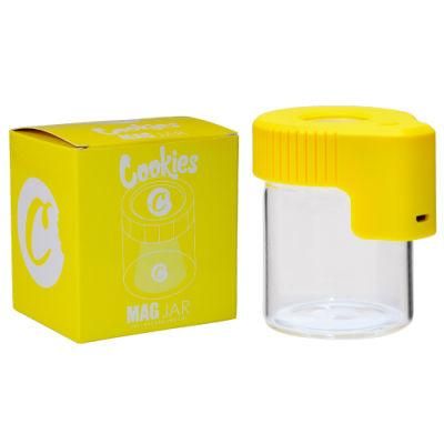 Cookies LED Jar 7 Color for Choose Rechargeable 12 Hour with Magnifying Display