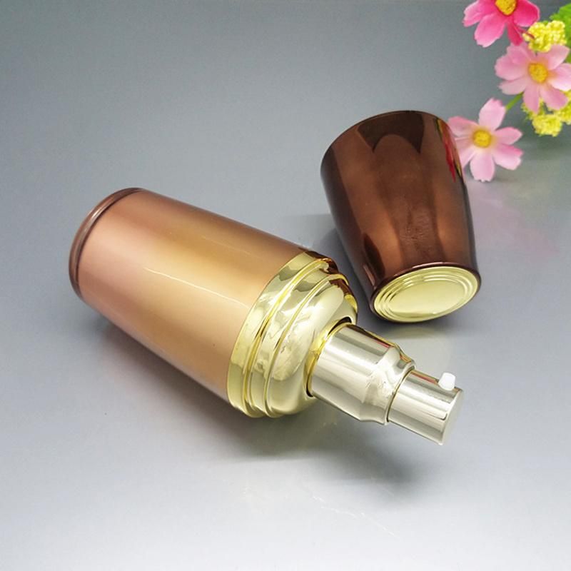 in Stock Gold Luxury 30ml 50ml 120ml Empty Acrylic Face Cream Lotion Bottle Cosmetic Skincare Packaging